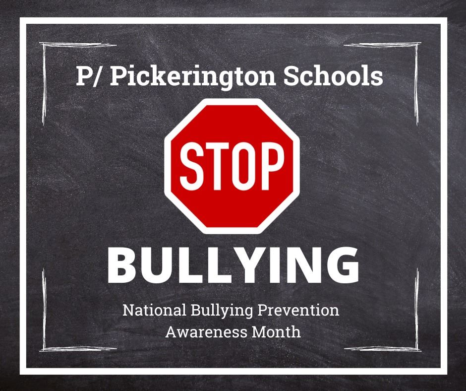 Graphic that says Stop the Bullying - October is Bullying Awareness Month